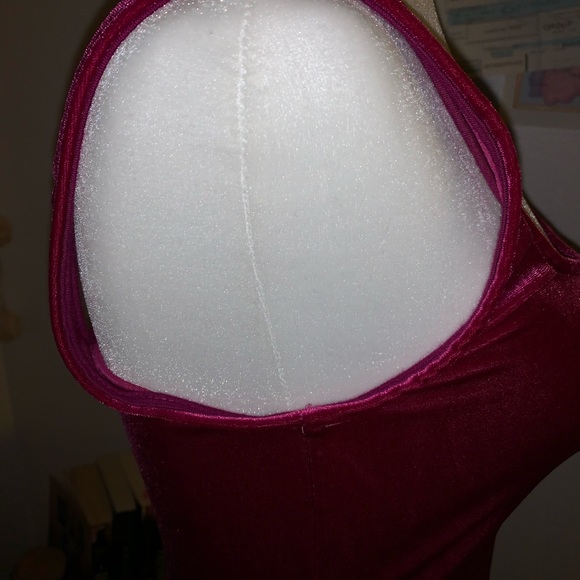 Urban Outfitters Hot Pink Velvet Dress - Picture 6 of 8